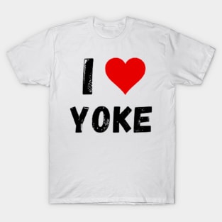 I love Yoke - I heart Yoke T-Shirt